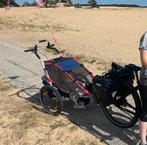 Thule Chariot CX1 met handrem en accessoires, Fietsen en Brommers, Fietsaccessoires | Aanhangers en Karren, Ophalen, Gebruikt