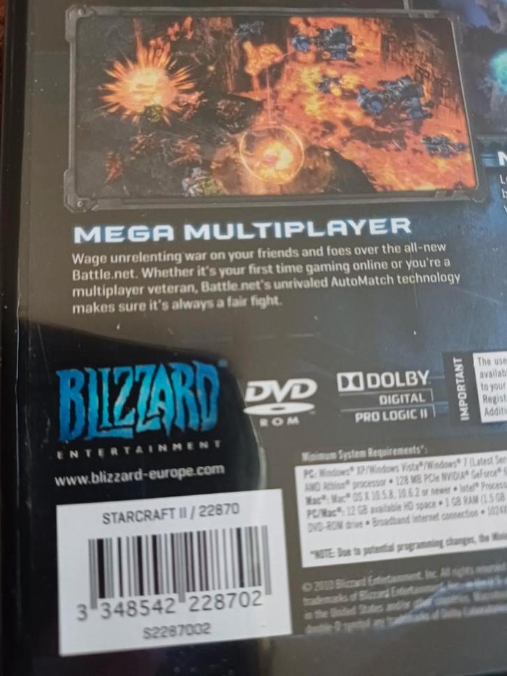 StarCraft II: Wings of Liberty - PC Game, Spelcomputers en Games, Games | Pc, Gebruikt, Strategie en Constructie, 1 speler, Vanaf 16 jaar