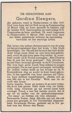 Gordina Sleegers 1919 Nederwetten + 1956 Nederwetten, 39 jr, Verzenden