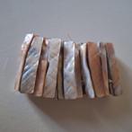 Parelmoer armband classic, Verzenden, Gebruikt, Roze