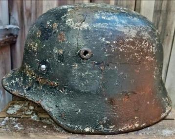 Duitse M40 D helm met diverse camo kleuren! beschikbaar voor biedingen
