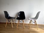 Charles Eames DSR replica stoelen – 3 stuks – goede staat, Gebruikt, Drie, Zwart, Ophalen