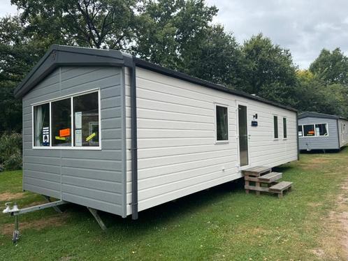 Modern chalet met jaarplaats in Drenthe, verhuren mogelijk, Caravans en Kamperen, Stacaravans, tot en met 6, Ophalen