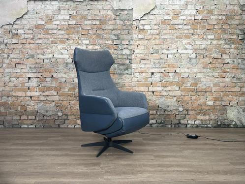 Movani Relaxfauteuil Humbo L bij THeReSales, Huis en Inrichting, Fauteuils, Zo goed als nieuw, Leer, Metaal, Stof, 50 tot 75 cm