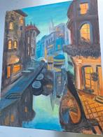 Schilderij Venetie.DALEN,DRENTHE, Antiek en Kunst, Kunst | Schilderijen | Klassiek, Ophalen of Verzenden