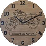 Themaklok met een Zundapp Hoge tank brommer als thema, Ophalen of Verzenden, Nieuw, Wandklok