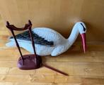 ooievaar tuinbeeld, Ophalen of Verzenden, Zo goed als nieuw, Kunststof