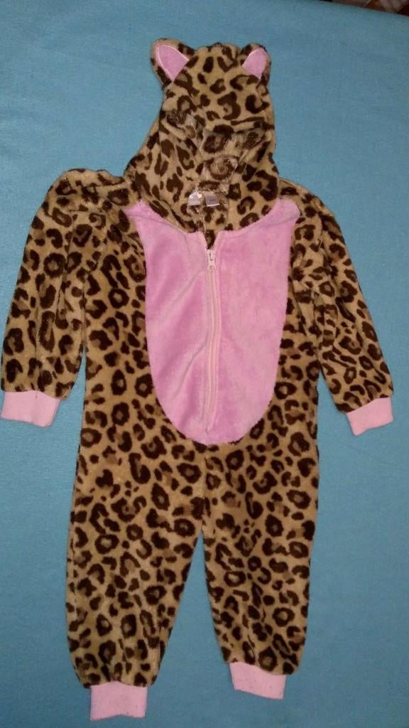 Panter onesie pak maat 86 92 Leuk voor carnaval !, Ophalen of Verzenden, Zo goed als nieuw, 104 of kleiner, Jongen of Meisje