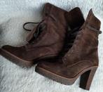 Bruin suede enkellaarsjes Fred de la Bretoniere mt 38, Ophalen, Fred de la Bretoniere, Bruin, Lage of Enkellaarzen