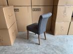 Nieuwe stoelen Lorein in Grijze stof met Eiken poot, Huis en Inrichting, Ophalen, Hout, Nieuw, Landelijk