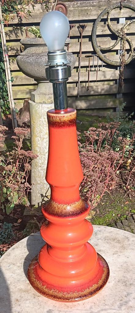 Vintage space age schemerlampvoet WALTER HUSTADT LEUCHTEN, Huis en Inrichting, Lampen | Hanglampen, Zo goed als nieuw, 50 tot 75 cm