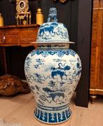 Chinese dekselpot zeer groot, Antiek en Kunst, Antiek | Porselein, Ophalen