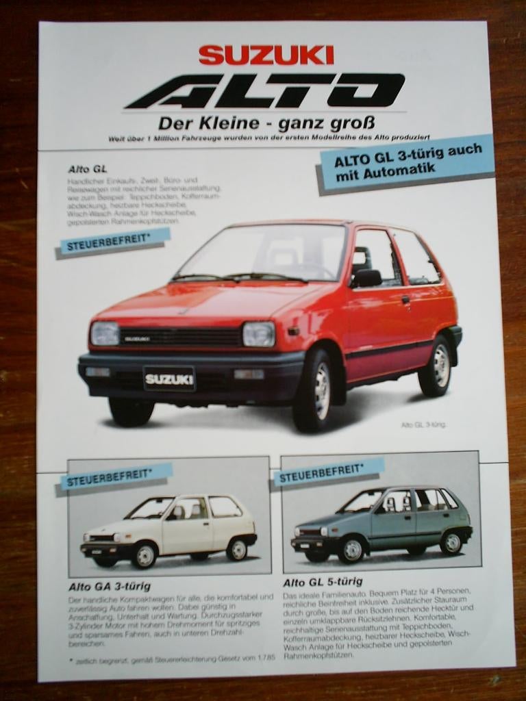 Suzuki Alto [ 1996 ] Duits, Verzenden, Zo goed als nieuw, Overige merken