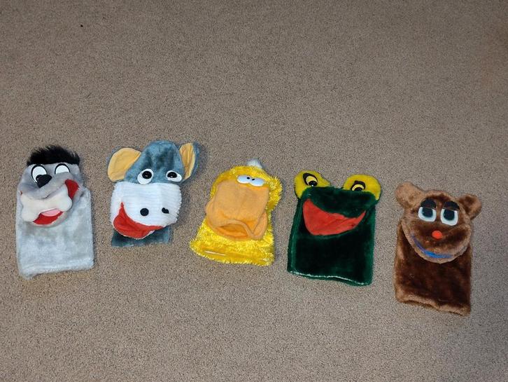 Handpoppen voor Poppenkast - Set van 5, Kinderen en Baby's, Speelgoed | Overig, Gebruikt, Jongen of Meisje, Ophalen of Verzenden