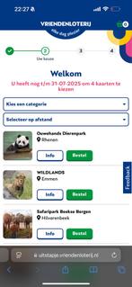 Dagje weg vriendenloterij, Tickets en Kaartjes, Drie personen of meer