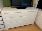 Witte Kast met Lades en Deur, Huis en Inrichting, Kasten | Dressoirs, Ophalen, Overige materialen, Gebruikt, 100 tot 150 cm