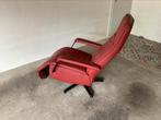 Relaxfauteuils bekleed met echt leer., Ophalen, Zo goed als nieuw, Modern, 50 tot 75 cm
