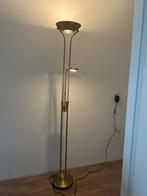 Gouden vloerlamp, Huis en Inrichting, Lampen | Vloerlampen, Ophalen, Zo goed als nieuw