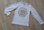Philipp Plein t shirt mt 158. wit/goud, Philipp Plein, Zo goed als nieuw, Shirt of Longsleeve, Verzenden