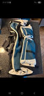 Reistas blauw zwart nr. 4, Sieraden, Tassen en Uiterlijk, Tassen | Reistassen en Weekendtassen, Ophalen, 30 cm of meer, Blauw