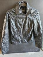 Leren jas HEMA - Maat S, Kleding | Dames, Jassen | Zomer, Zwart, Ophalen of Verzenden, Zo goed als nieuw, HEMA