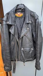 Vintage leren Harley Davidson jas, Motoren, Ophalen, Tweedehands, Jas | leer