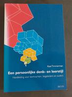 Karin Timmerman - Een persoonlijke denk- en leerstijl, Karin Timmerman, Sociale wetenschap, Ophalen of Verzenden, Zo goed als nieuw