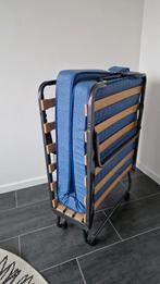 Logeerbed / Uitklapbed - 1 Persoons, Verstelbaar, Eenpersoons, Blauw, Ophalen of Verzenden