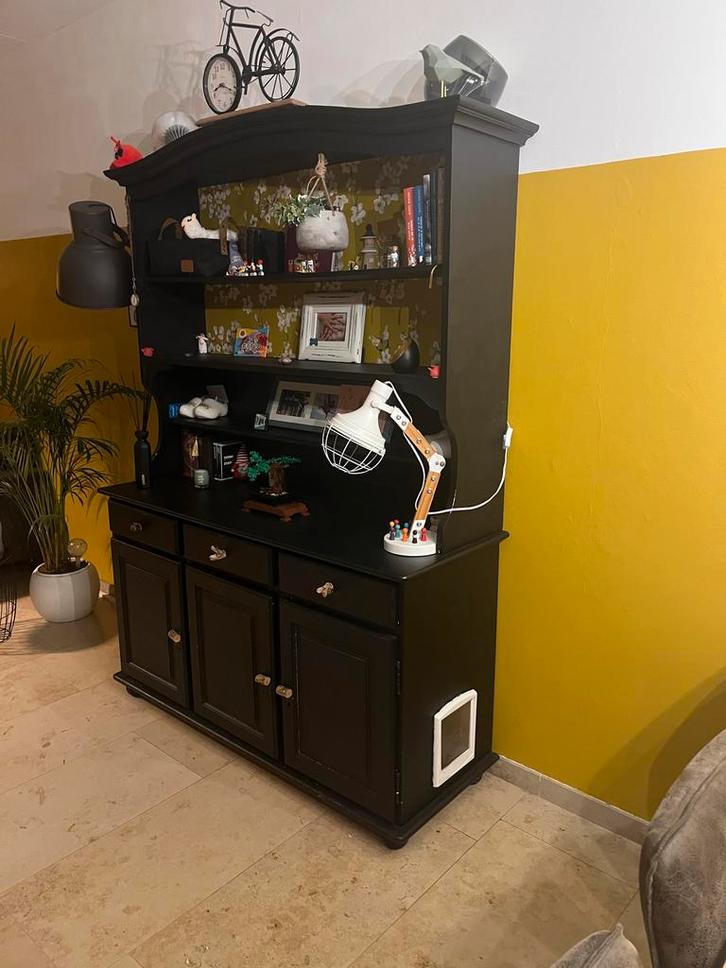 Buffetkast met kattenluik, Huis en Inrichting, Kasten | Buffetkasten, Gebruikt, 150 tot 200 cm, 100 tot 150 cm, 25 tot 50 cm, Met lade(s)