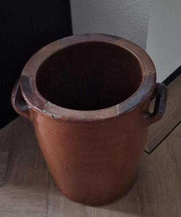 Keulse / pot orig. antieke gebruikte 35 cm h. 21.5 opening.  beschikbaar voor biedingen