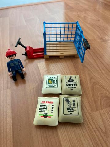 Playmobil 4474 - Havenwerker met pallet en lading beschikbaar voor biedingen