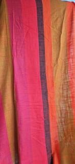 Vintage jaren 70 geweven 2 x gordijnen wol linnen 130 x 200, Huis en Inrichting, Stoffering | Gordijnen en Lamellen, Ophalen of Verzenden