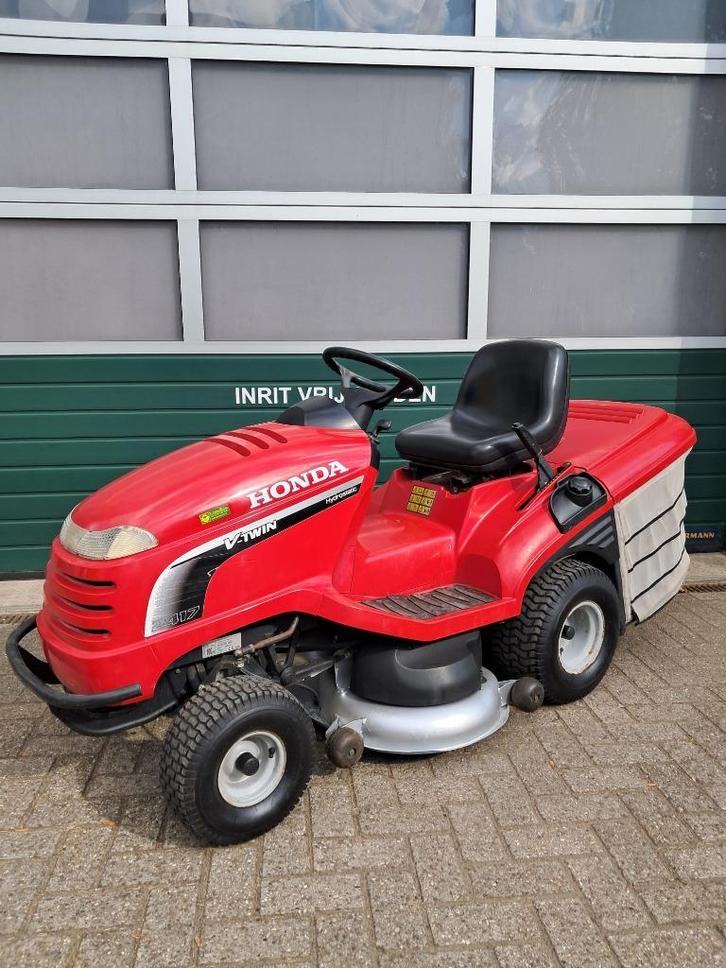 Honda HF2417 zitmaaier, Tuin en Terras, Zitmaaiers, Gebruikt, Opvangzak, Ophalen