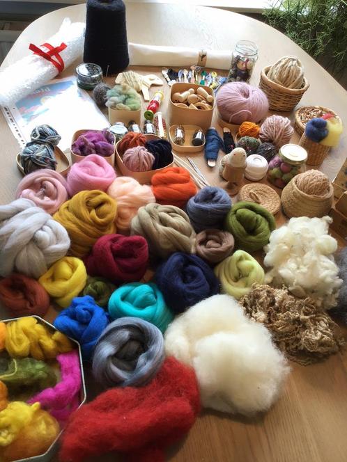 Hobby/ wol/ handwerkpakket, Hobby en Vrije tijd, Vilt, Zo goed als nieuw, Los Vilt, Wolvilt, Ophalen of Verzenden