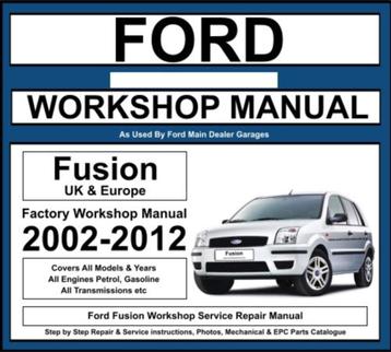 Ford Fusion 2002-2012 Manual Ford ETIS 2022 op USB Stick