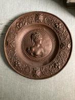 Groot wandbord Catharina de Medici, Antiek en Kunst, Antiek | Koper en Brons, Ophalen