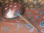 Mooie antieke Nederlandse poffertjespan 64,5 cm. uit 1870., Antiek en Kunst, Ophalen of Verzenden, Koper