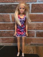 Mattel Barbie Blonde 2015 in Pink Floral pop, Ophalen of Verzenden, Zo goed als nieuw, Pop
