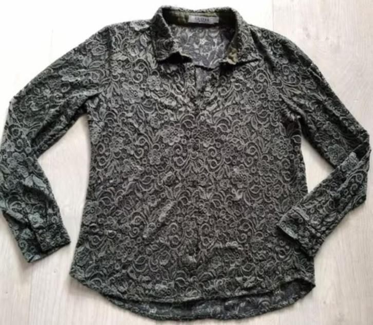 leger Groene blouse maat L van Costes, Kleding | Dames, Blouses en Tunieken, Zo goed als nieuw, Maat 42/44 (L), Groen, Ophalen of Verzenden