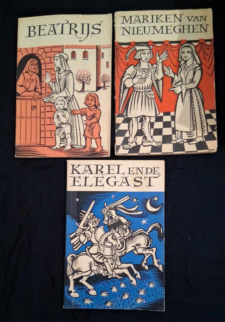 Beatrijs, Mariken van Nieumeghen en Karel ende Elegast €10!, Boeken, Literatuur, Gelezen, Nederland, Ophalen of Verzenden
