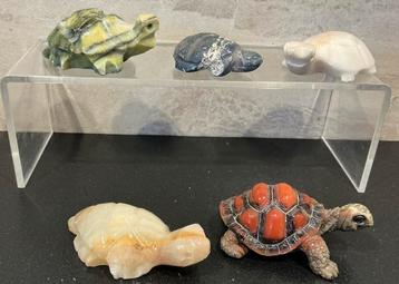 Schilpadden van Natuursteen 5 Stuks. beschikbaar voor biedingen