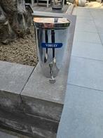 Mooie antieke zeepdispenser Viruly gouda van chroom zware kw, Ophalen of Verzenden