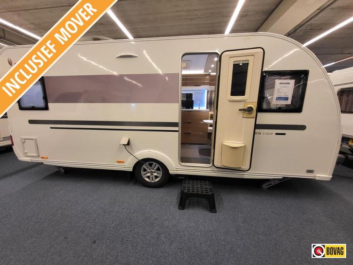 Adria Adora 512 UP; netjes en met vloerverwarming, Caravans en Kamperen, Caravans, Bedrijf, tot en met 4, 1250 - 1500 kg, Rondzit