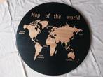 Map of the world, houten wanddecoratie, Huis en Inrichting, Ophalen, Gebruikt