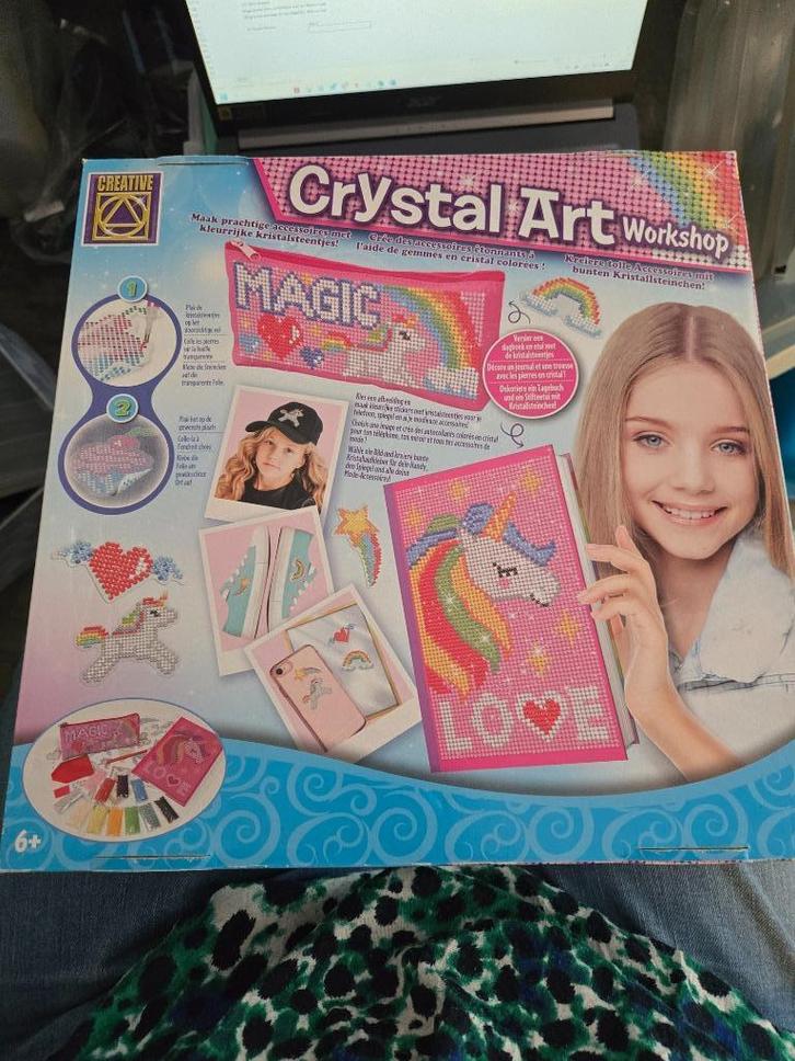 Creative Hobbydoos Crystal Art Workshop Etui + Dagboek, Hobby en Vrije tijd, Knutselen, Zo goed als nieuw, Knutselwerk, Ophalen of Verzenden