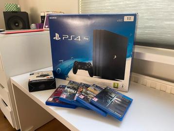 PlayStation 4 Pro - Topconditie! Incl 5 spellen beschikbaar voor biedingen