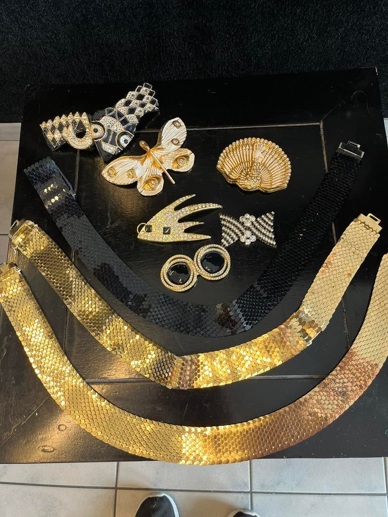 Centuurs jaren 80 elastisch, Kleding | Dames, Riemen en Ceinturen, Ophalen, 80 tot 90 cm, 5 cm of meer, Zwart