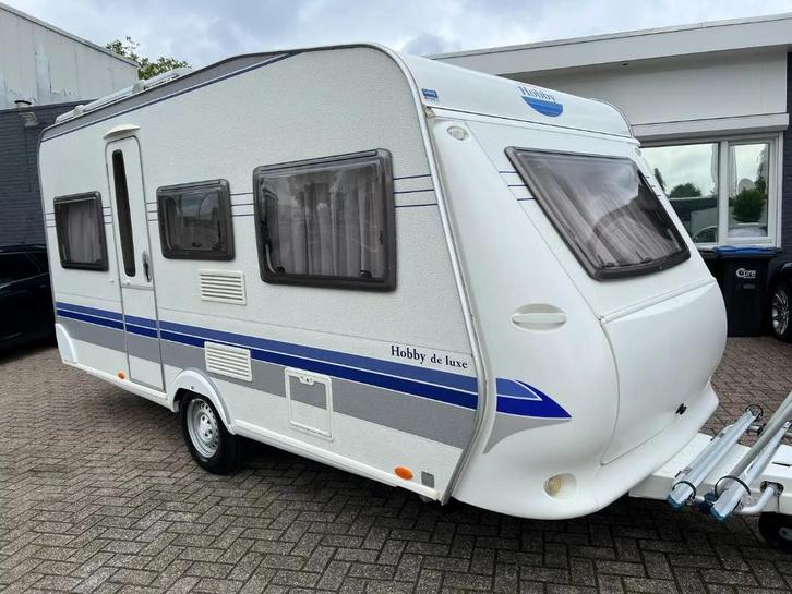 Hobby 450 UF De Luxe,2008,Vast bed,Rondzit Verkocht!, Caravans en Kamperen, Caravans, Bedrijf, tot en met 4, 750 - 1000 kg, Rondzit
