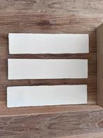 7 dozen á 9m2 gebakken witte tegeltjes mat 76x304x8. 9m2, Doe-het-zelf en Verbouw, Tegels, Ophalen, Nieuw, Minder dan 20 cm, Minder dan 5 m²