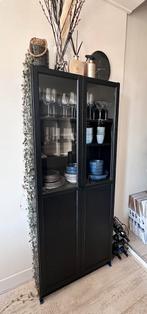 IKEA Billy zwart 202 x 80 x 30 cm TEAB, Ophalen, Met deur(en), 50 tot 100 cm, Zo goed als nieuw